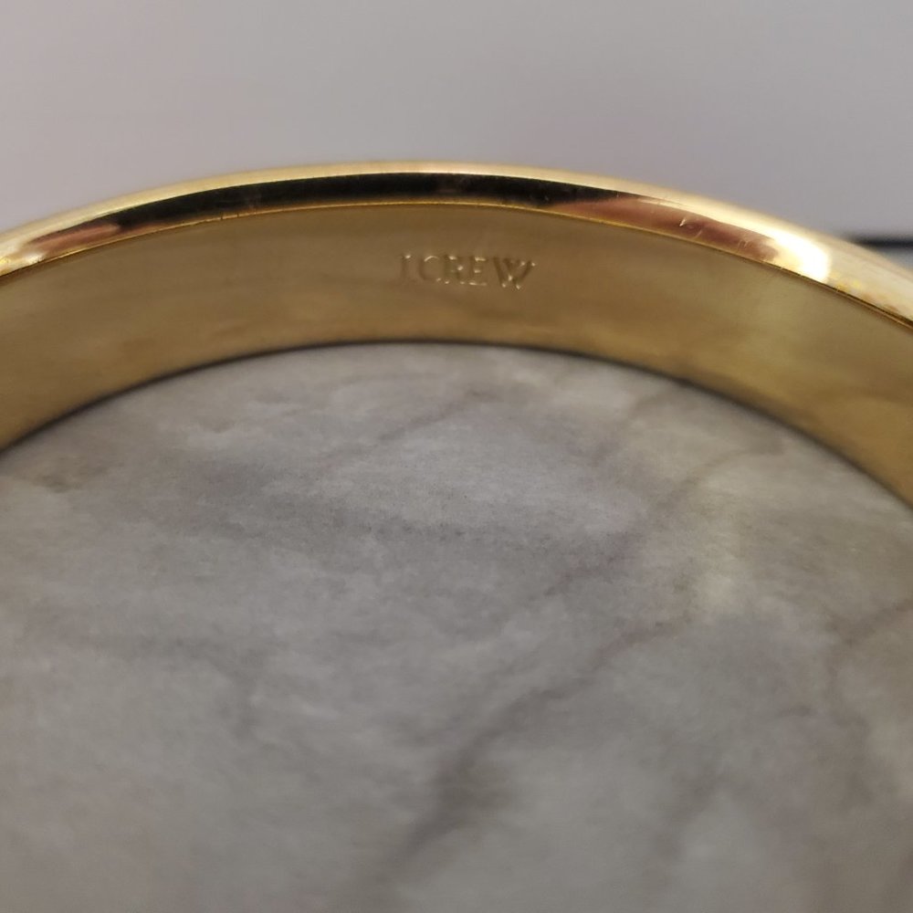 J. Crew Orange, White and Red Enamel Bangle Bracelet - Picture 5 of 6